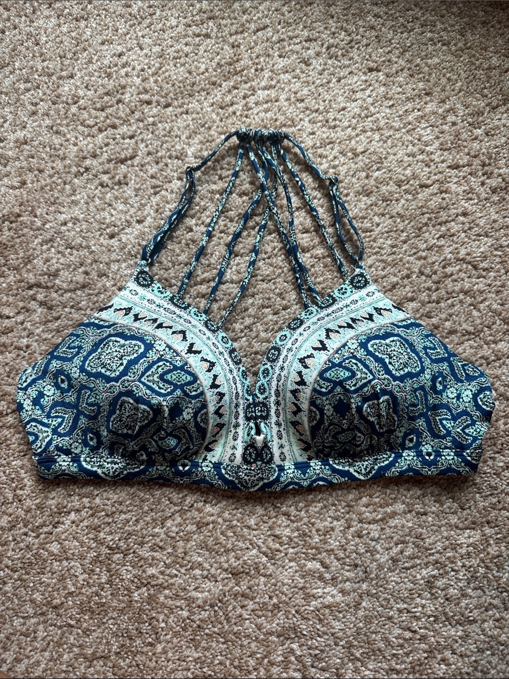 Athleta Aqualux Prism Bikini Top
